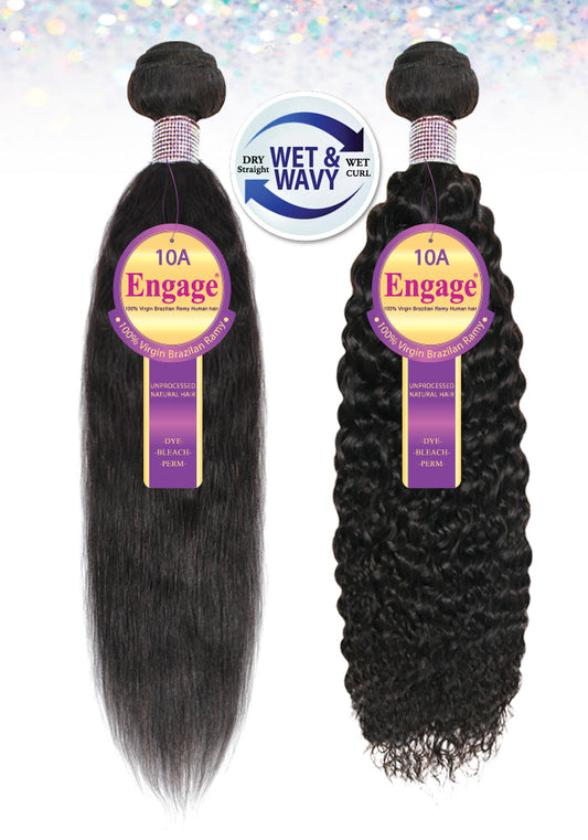 ENGAGE-WET&WAVY BOHEMIAN CURL 100%  VIRGIN BRAZILIAN REMY HUMAN HAIR