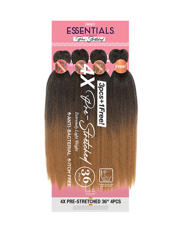 ESSENTIALS PRE-STRETCHED BRAID 4PCS 36IN