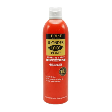 Ebin New York Wonder Lace Bond Adhesive Melting Spray Extreme Firm Hold Active Use Find Your New Look Today!