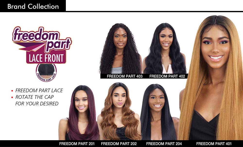 FREEDOM PART 204 (1 Jet Black) - FreeTress Equal Synthetic Lace Front Wig Find Your New Look Today!