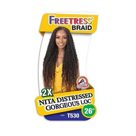 FREETRESS: 2X NITA DISTRESSED GORGEOUS LOC 26'' CROCHET BRAIDS Find Your New Look Today!