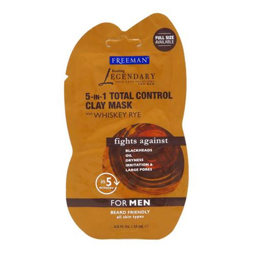 Freeman for Men 5-in-1 Total Control Clay Mask with Whiskey Rye Find Your New Look Today!