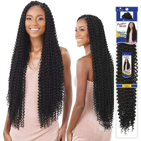 Freetress Synthetic Braid - WATER WAVE EXTRA LONG (1 Jet Black) Find Your New Look Today!