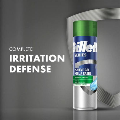 Gillette Series Soothing & Apaisant Shave Gel with Aloe Vera 7oz Find Your New Look Today!
