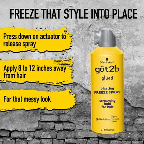 Got2b Glued Blasting Freeze Melting Spray 12oz Find Your New Look Today!