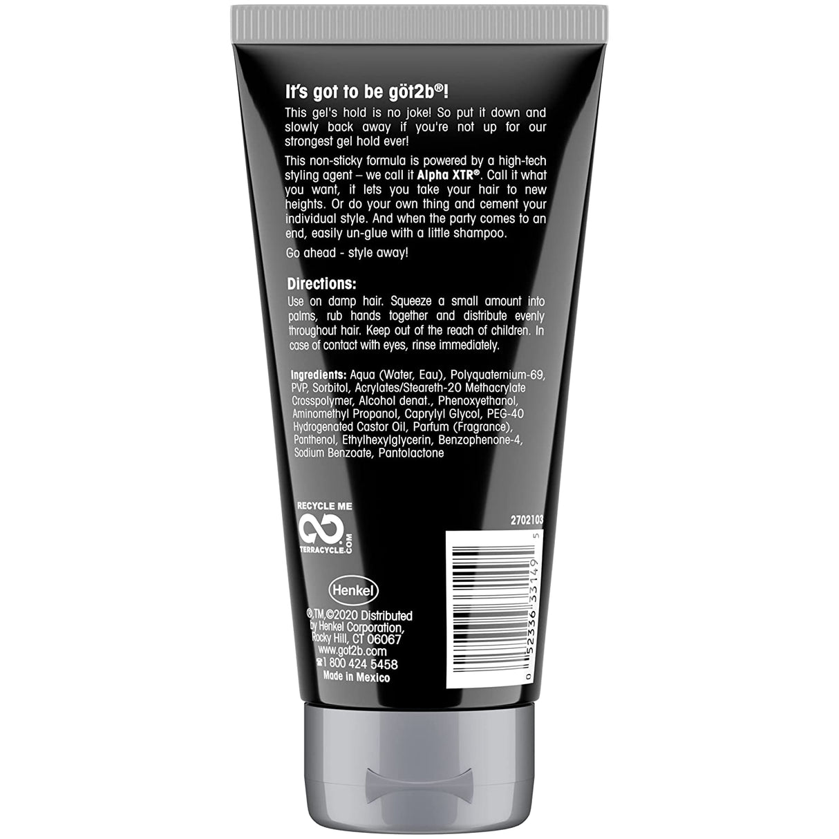 Got2b Ultra Glued Invincible Styling Hair Gel, 6 Ounce Find Your New Look Today!