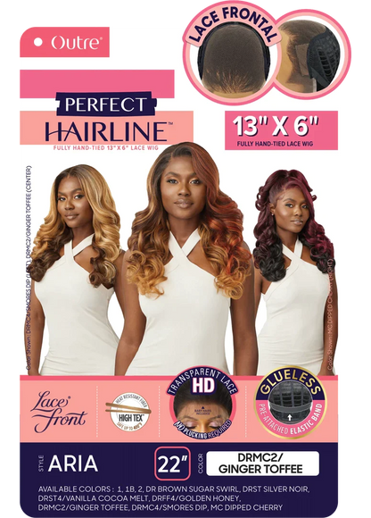 OUTRE PERFECT HAIRLINE FULLY HAND TIED 13x6" LACE WIG - ARIA - 22"