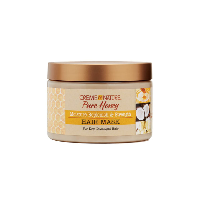 Hair Mask by Creme of Nature, Pure Honey, Coconut Oil and Shea Butter Formula, Moisture Replenish & Strength, 11.5 Oz Find Your New Look Today!
