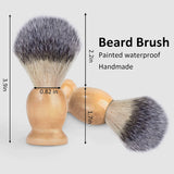 Hand Crafted Shaving Brush for Men, Wood Handle Hair Salon Shave Brush for Wet Shave Safety Razor, Perfect Father's Day Gifts for Him Dad Boyfriend Find Your New Look Today!