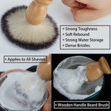 Hand Crafted Shaving Brush for Men, Wood Handle Hair Salon Shave Brush for Wet Shave Safety Razor, Perfect Father's Day Gifts for Him Dad Boyfriend Find Your New Look Today!