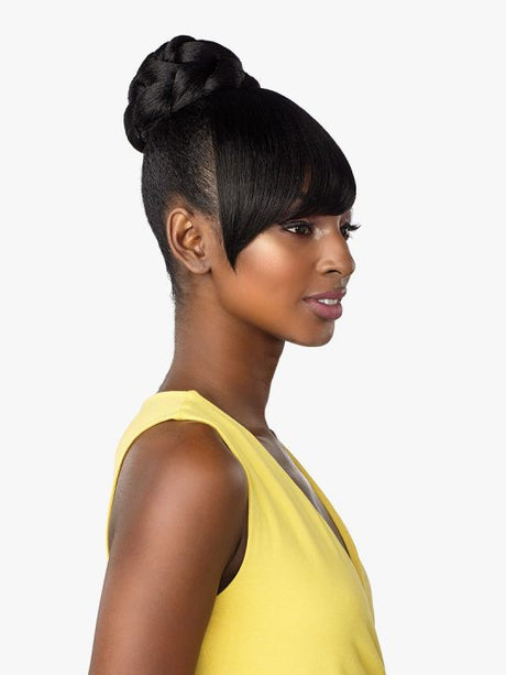 Sensationnel GIA Braided bun style with side bang
