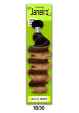 JANEIRO-COLOR LOOSE WAVE [1B/30, 1B/30/27, 1B/BURG] 100% UNPROCESSED VIRGIN HUMAN HAIR