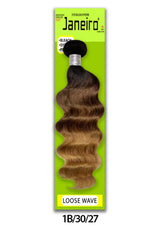 JANEIRO-COLOR LOOSE WAVE [1B/30, 1B/30/27, 1B/BURG] 100% UNPROCESSED VIRGIN HUMAN HAIR