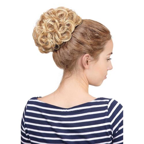 Janet Collection Human Hair Blend Bun Remy Illusion Scrunch Tendril Find Your New Look Today!