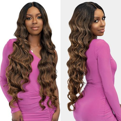 Janet Collection Human Hair Blend HD Swiss Lace Front Wig Remy Illusion X-Long Bris Find Your New Look Today!