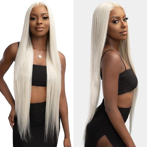 Janet Collection Human Hair Blend HD Swiss Lace Front Wig Remy Illusion X-Long Paki Find Your New Look Today!