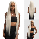 Janet Collection Human Hair Blend HD Swiss Lace Front Wig Remy Illusion X-Long Paki Find Your New Look Today!
