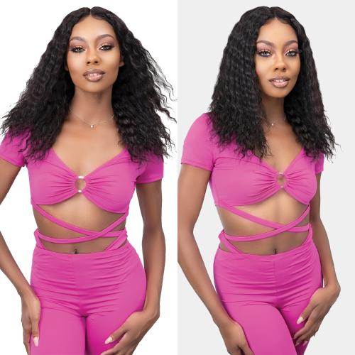 Janet Collection Natural Virgin Remy Indian Hair HD Swiss Lace Front Wig Luscious Wet N Wavy Super French Find Your New Look Today!