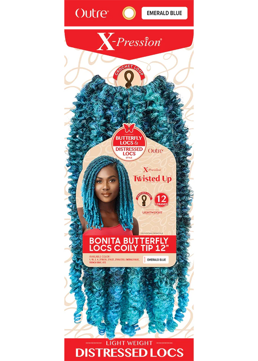 OUTRE X-PRESSION - TWISTED UP - BONITA BUTTERFLY LOCS COILY TIP 12"