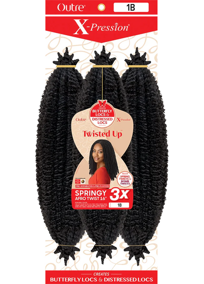 OUTRE X-PRESSION TWISTED UP - SPRINGY AFRO TWIST 24" - 3X