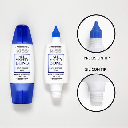 Kiss All Mighty Bond Lace Wig Adhesive & Remover & Wig Cleanser Spray Find Your New Look Today!