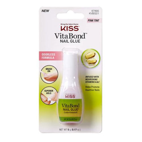 Kiss Vita Bond Nail Glue Pink Tint Find Your New Look Today!