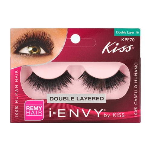 Kiss i-ENVY Double Layered Human Hair Eyelashes Find Your New Look Today!