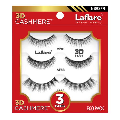 Laflare 3D Cashmere Eyelashes Eco Pack 3 Pairs Find Your New Look Today!