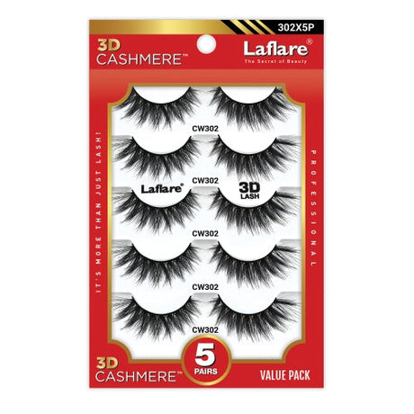 Laflare 3D Cashmere Eyelashes Value Pack 5 Pairs Find Your New Look Today!