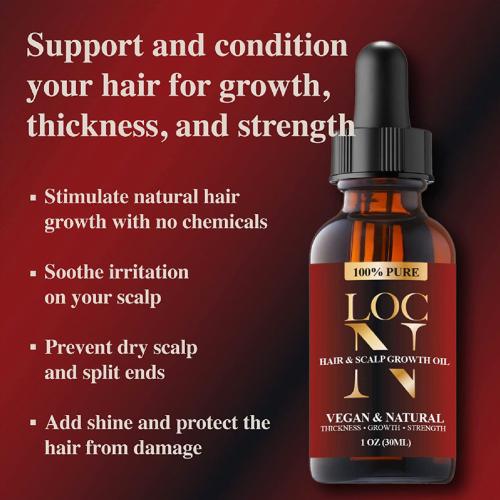 Loc N Hair & Scalp Growth Oil 1oz/ 30ml Find Your New Look Today!