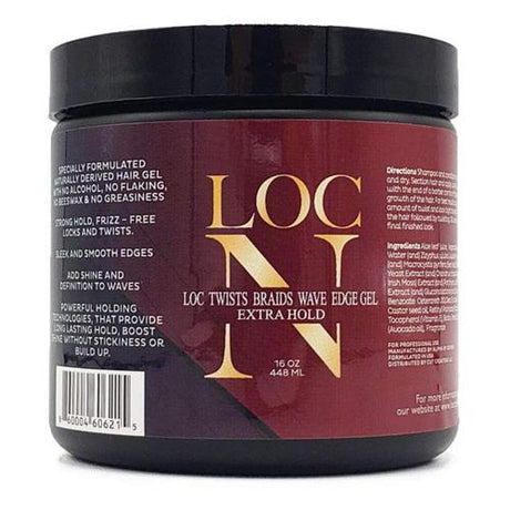 Loc N Loc Twists Braids Wave Edge Gel Extra Hold 16oz/ 448ml Find Your New Look Today!