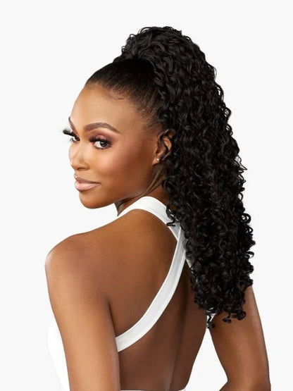 Sensationnel SANA Drawstring, Easy Styling, Heat Resistant Fiber, LuLuPony, Perfect protective style, Ponytails, Quick simple and stylish