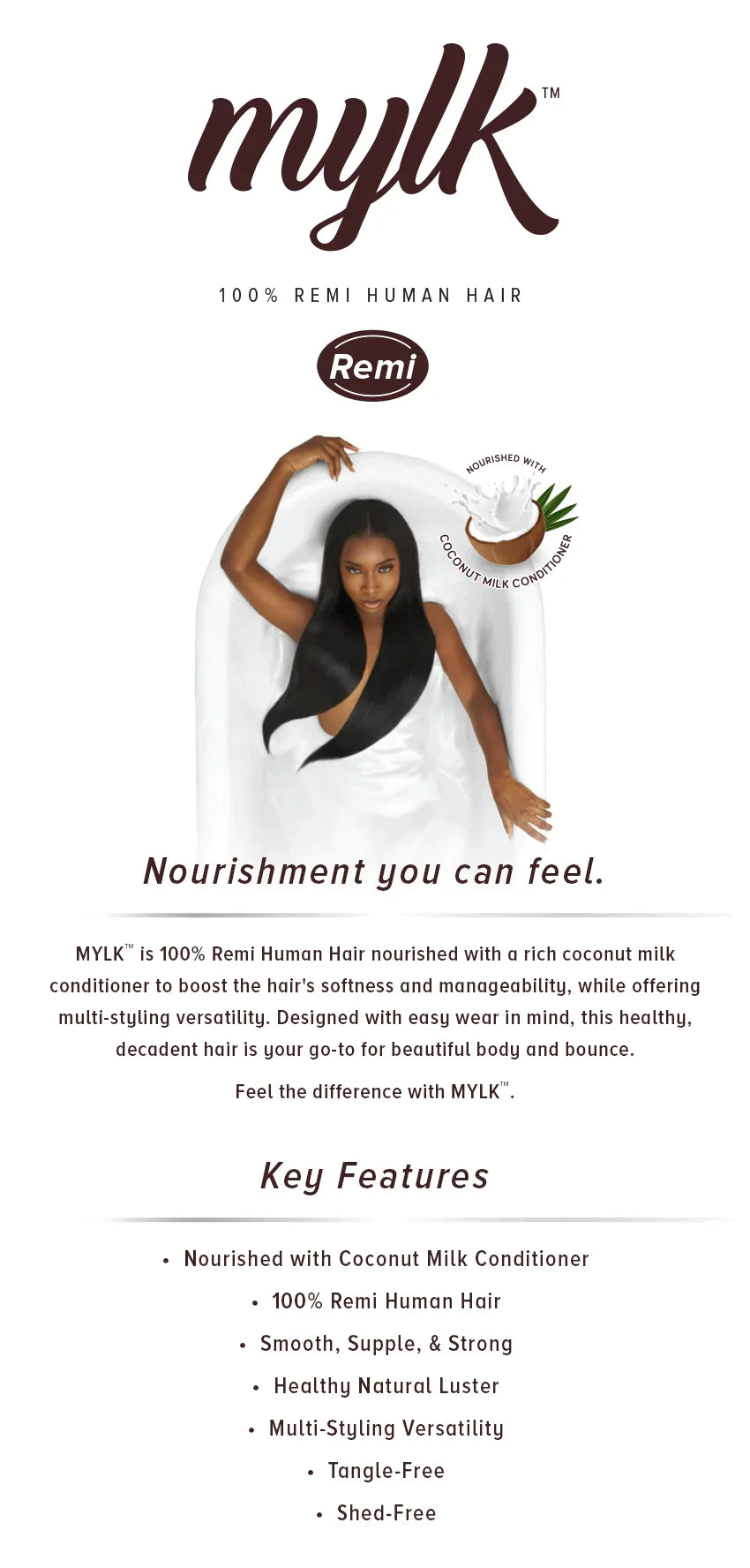 OUTRE MYLK HUMAN WEAVING HAIR - YAKI (SPECIAL COLORS) 8"-18"