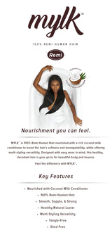 OUTRE MYLK HUMAN WEAVING HAIR - YAKI (SPECIAL COLORS) 8"-18"