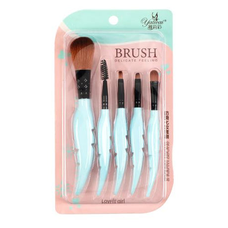 Mint Leaf Makeup Brush Kit 5pcs Find Your New Look Today!