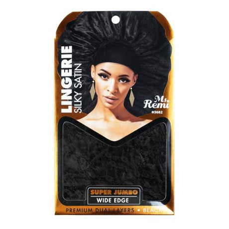Ms. Remi Wide Edge Lingerie Silky Satin Bonnet Head Scarf Super Jumbo Find Your New Look Today!