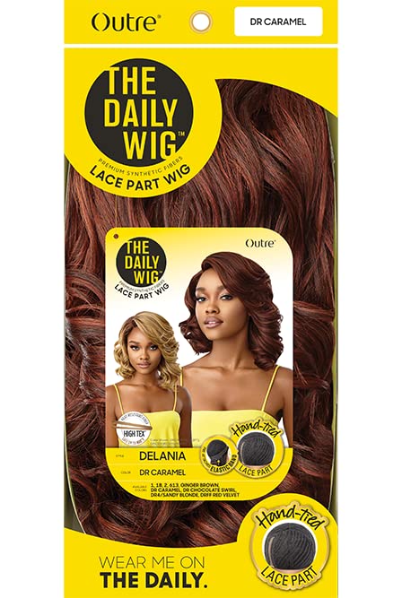 Outre The Daily Synthetic Lace Part Wig - DELANIA (1B Off Black) Find Your New Look Today!