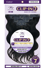 OUTRE MY TRESSES 100%UNPROCESSED HUMAN HAIR -CLIP-IN 7PCS- NATURAL BODY