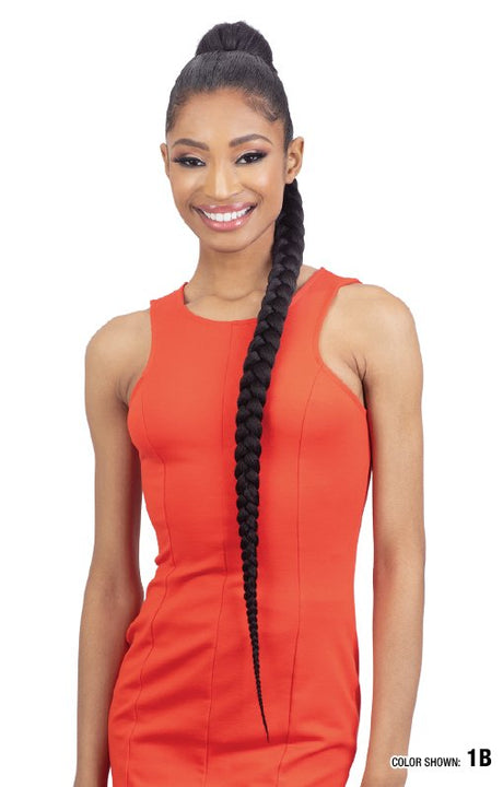 SHAKE-N-GO PRE-STRETCHED BRAIDED DRAWSTRING PONYTAIL - 38"