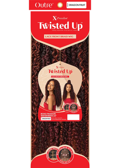 OUTRE X-PRESSION LACE FRONT BRAID WIG - BOHO PASSION WATER WAVE - 22"