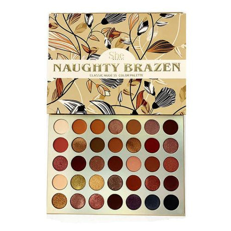 S.he Makeup Naughty Brazen Classic Nude Eyeshadow Palette 35 Colors Find Your New Look Today!