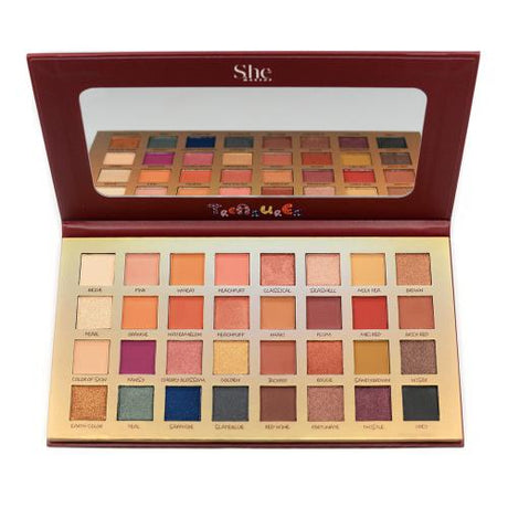 S.he Makeup Treasure Eyeshadow Palette 32 Colors Find Your New Look Today!