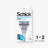 Schick Hydro 5 Sense Hydrate Razor with Shock Absorb Technology for Men, 1 Handle with 2 Refills,1 Count Find Your New Look Today!
