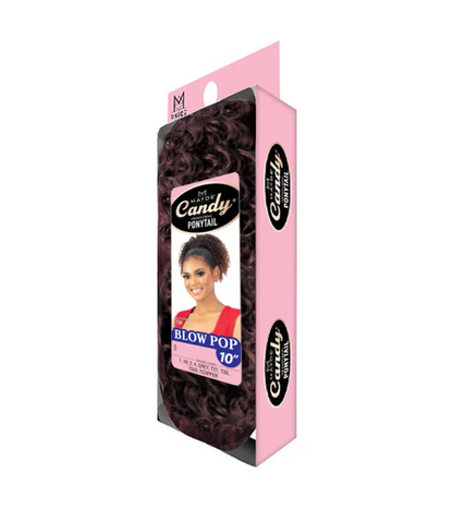 MAYDE BEAUTY CANDY DRAWSTRING PONYTAIL - BLOW POP 10"