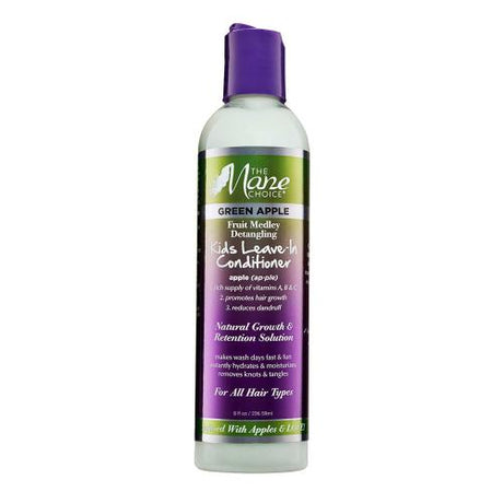 The Mane Choice Green Apple Fruit Medley Detangling Kids Leave In Conditioner 8oz Find Your New Look Today!