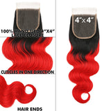 Uniq Hair 100% Virgin Human Hair Brazilian Bundle Hair Weave 4X4 Closure 7A Body #OTRED Find Your New Look Today!
