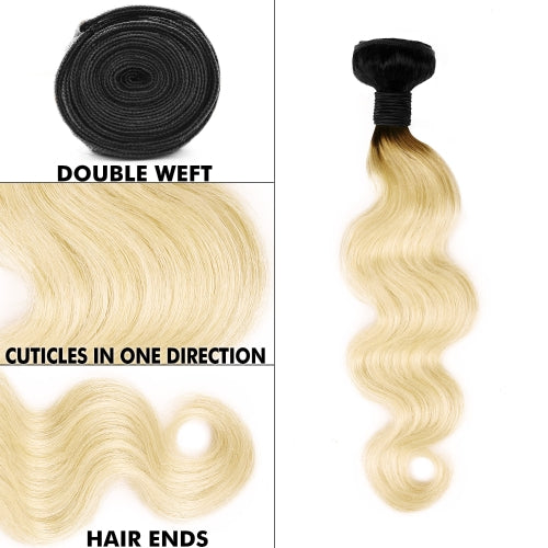 Uniq Hair 100% Virgin Human Hair Brazilian Bundle Hair Weave 7A Body + 4X4 Closure#OT613 Find Your New Look Today!