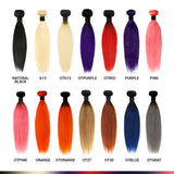 Uniq Hair 100% Virgin Human Hair Brazilian Bundle Hair Weave 7A Straight with 13X4 Closure#OTRED Find Your New Look Today!