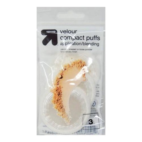 Velour Compact Cosmetic Puffs 3pcs Find Your New Look Today!