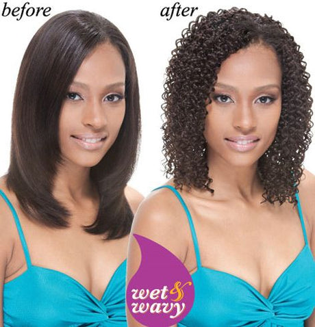 Janet Collection INDIAN REMI Wet & Wavy Human Hair Afro Jerry Weave 10 16 Inch - Hollywood Beauty STL